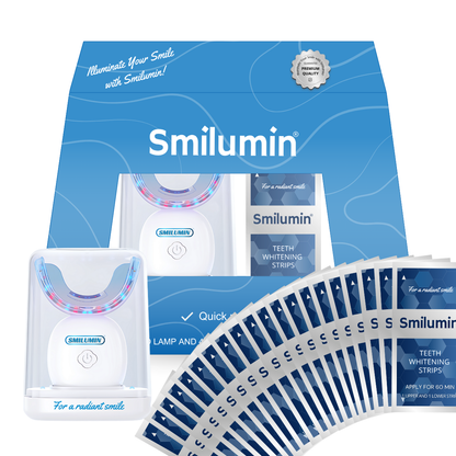 Smilumin – Zobu kopšanas komplekts ar LED gaismu un balinošām sloksnēm