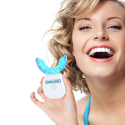 Smilumin – Zobu kopšanas komplekts ar LED gaismu un balinošām sloksnēm
